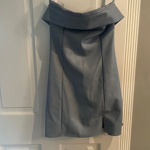 Light Blue leather dress
